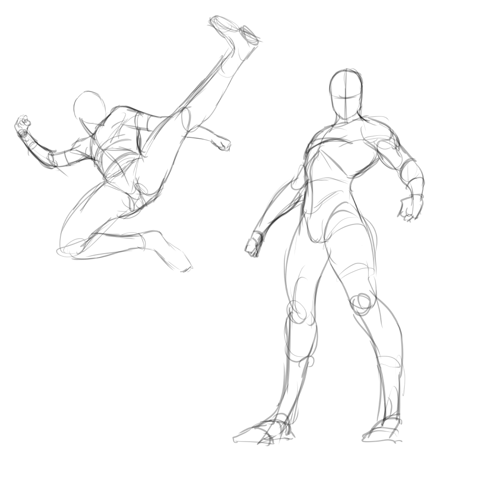 Male In Action Kicking Pose by theposearchives on DeviantArt