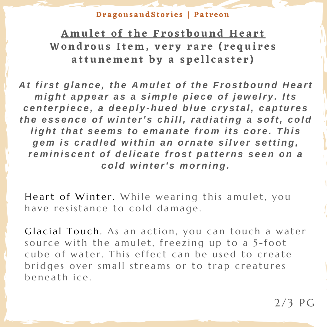 Frost Amulet